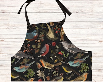 Birds Apron, Bird Decor, Aprons for Women, Cooking Apron, Apron for Women, Apron for Men, Baking Apron, Bird Watcher Gift, Bird Lover Gift