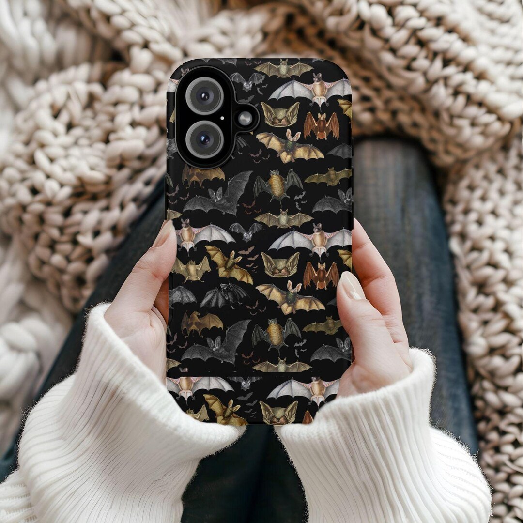 Bats Phone Case, Bat Phone Case, Gothic Phone Case, iPhone 16 15 14 13 ...