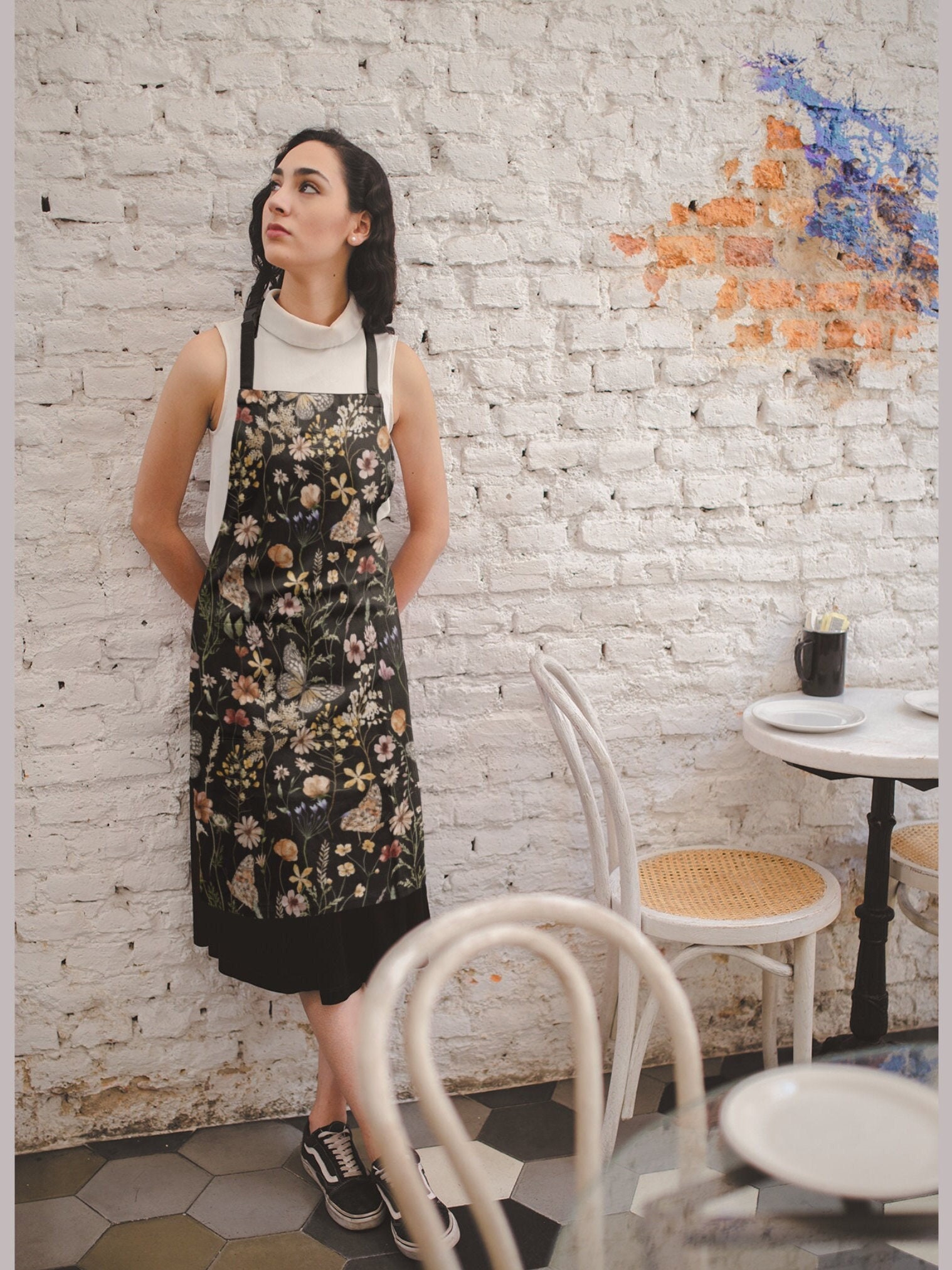 FLORAL APRON DRESS ブラック Loeffler Randall | Every little detail behind Bruna