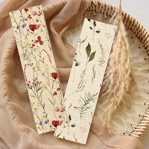 Printable Bookmarks, Wildflower Bookmark, Floral Bookmarks, Digital Bookmarks, Set of 4 Bookmarks, Bookmark Download, Download Bookmarks