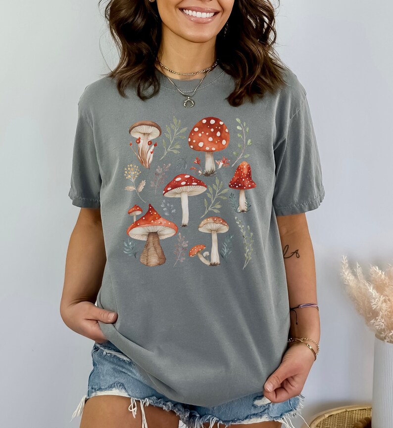 Mushroom Tshirt Aesthetic Mushroom Shirt Goblincore Tshirt - Etsy