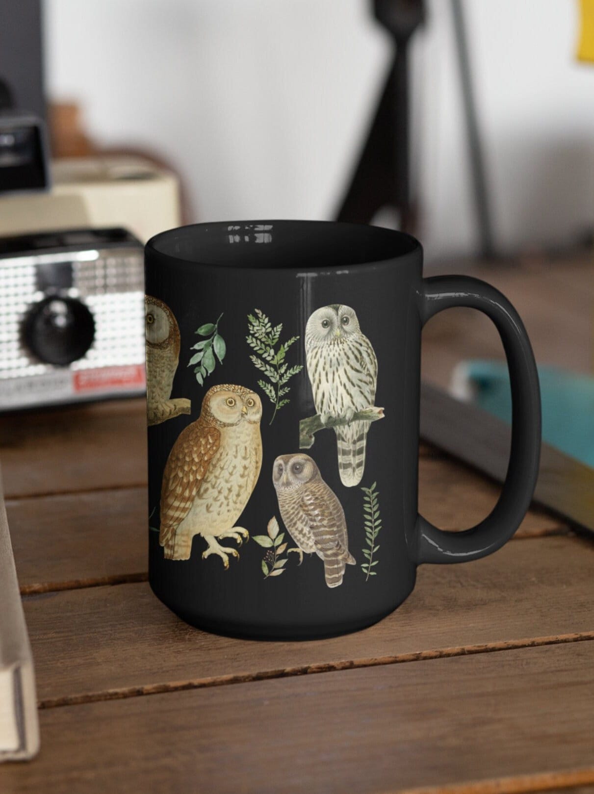 Owl Mug, Cottagecore Coffee Mug, Gardening Gift, Cottagecore Mug, Ceramic Coffee Cup, Large Coffee M