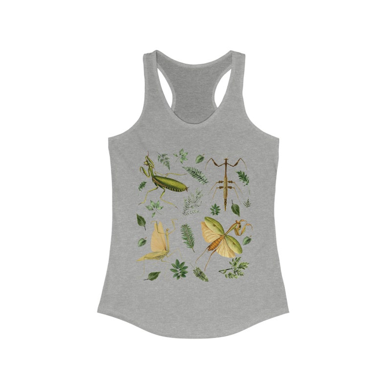 Praying Mantis Tank Top, Praying Mantis, Mantis TShirt, Mantis Shirt, Camping Tank Top, Shirt for Camping, Botanical TShirt, Insects TShirt afbeelding 5