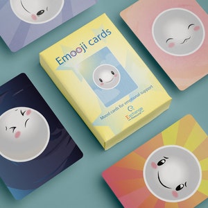 Emooji Emotion Child Teen Regolamento Mental Health Toolkit Mazzo di carte