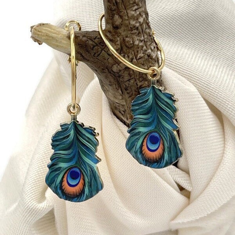 ER4 - Peacock Earrings main image 1