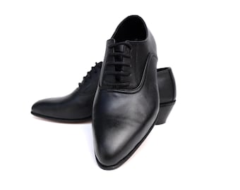 Handmade Black Genuine Leather Oxford Shoes: Men's Durable Dress Shoes - Etsy Israel Handmade Black Genuine Leather Oxford Shoes: Men's Durable Dress Shoes - Etsy Israel