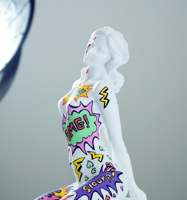 Aphrodite Statue, Pop Art Sculpture, Street Art Decor, Pop Art, Modern