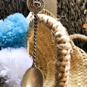 A unique pure silver Dutch spoon, Handmade Reuver spoon, Netherlands jewelry