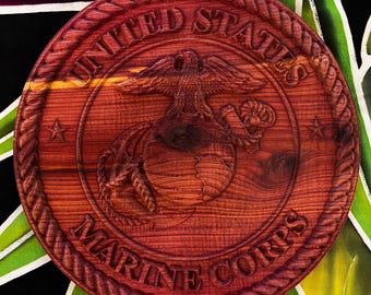 9.5” Military Medallions & Carved Humming Bird