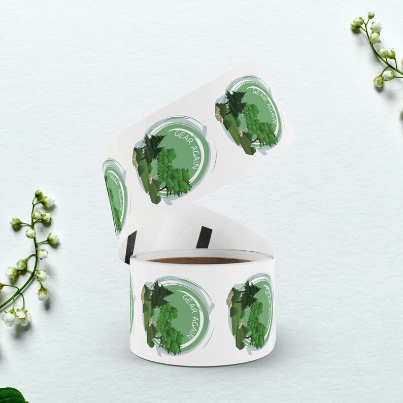 Labels on Roll Premium Gloss Weatherproof Labels, Your Design Logo