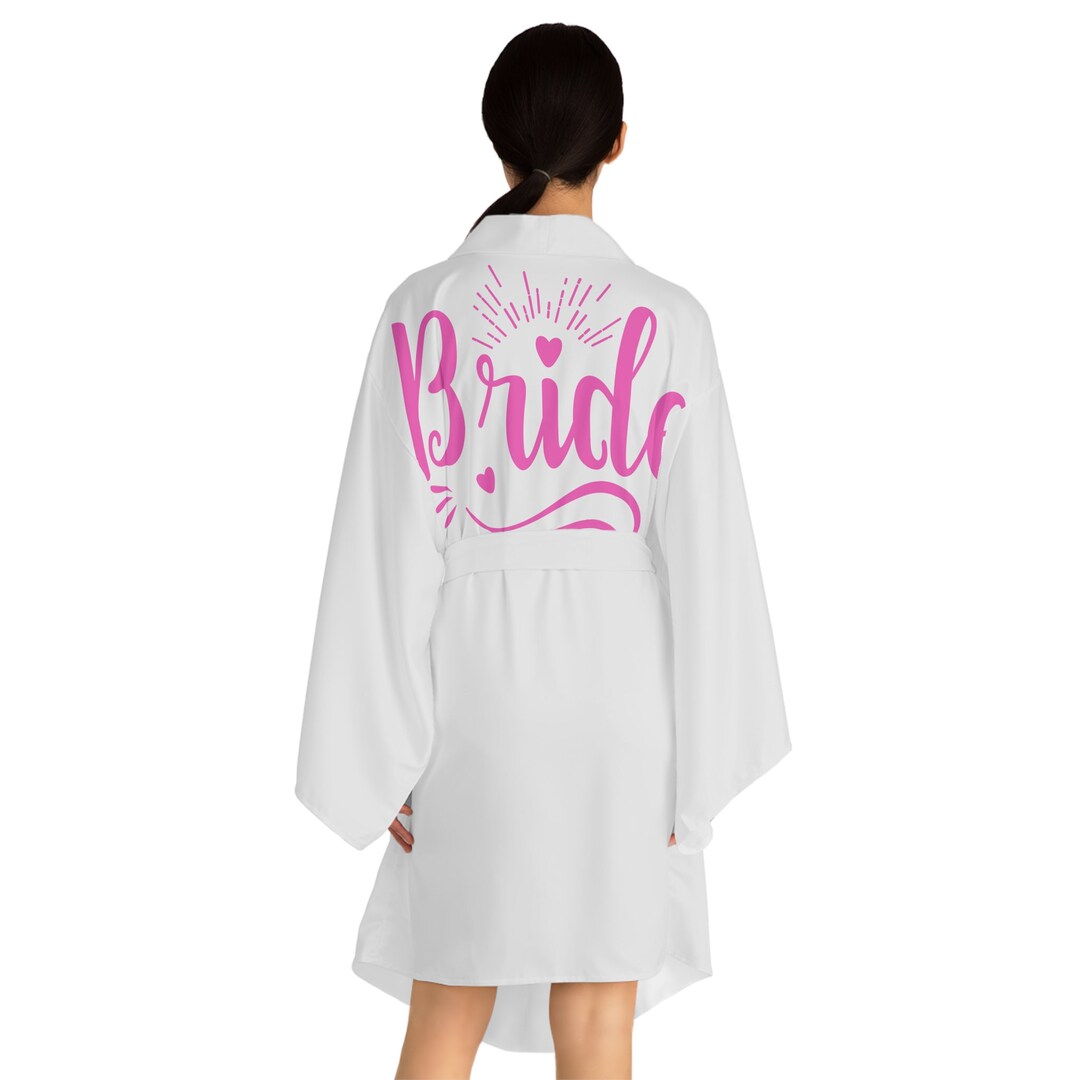 Personalised Prom Robe Personalized Bridal Robe, Personalized Wedding Robe, Bridesmaid Bride ...