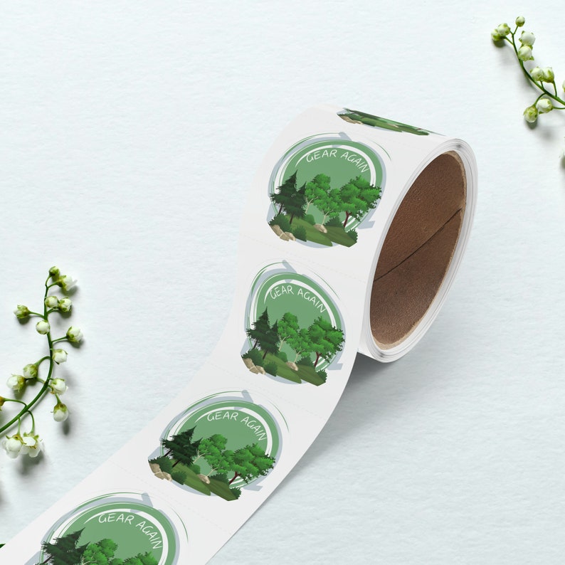 Labels on Roll Premium Gloss Weatherproof Labels, Your Design Logo