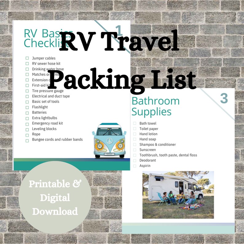 RV Packing List, Packing Lists, Family Vacation, Vacation Packing List