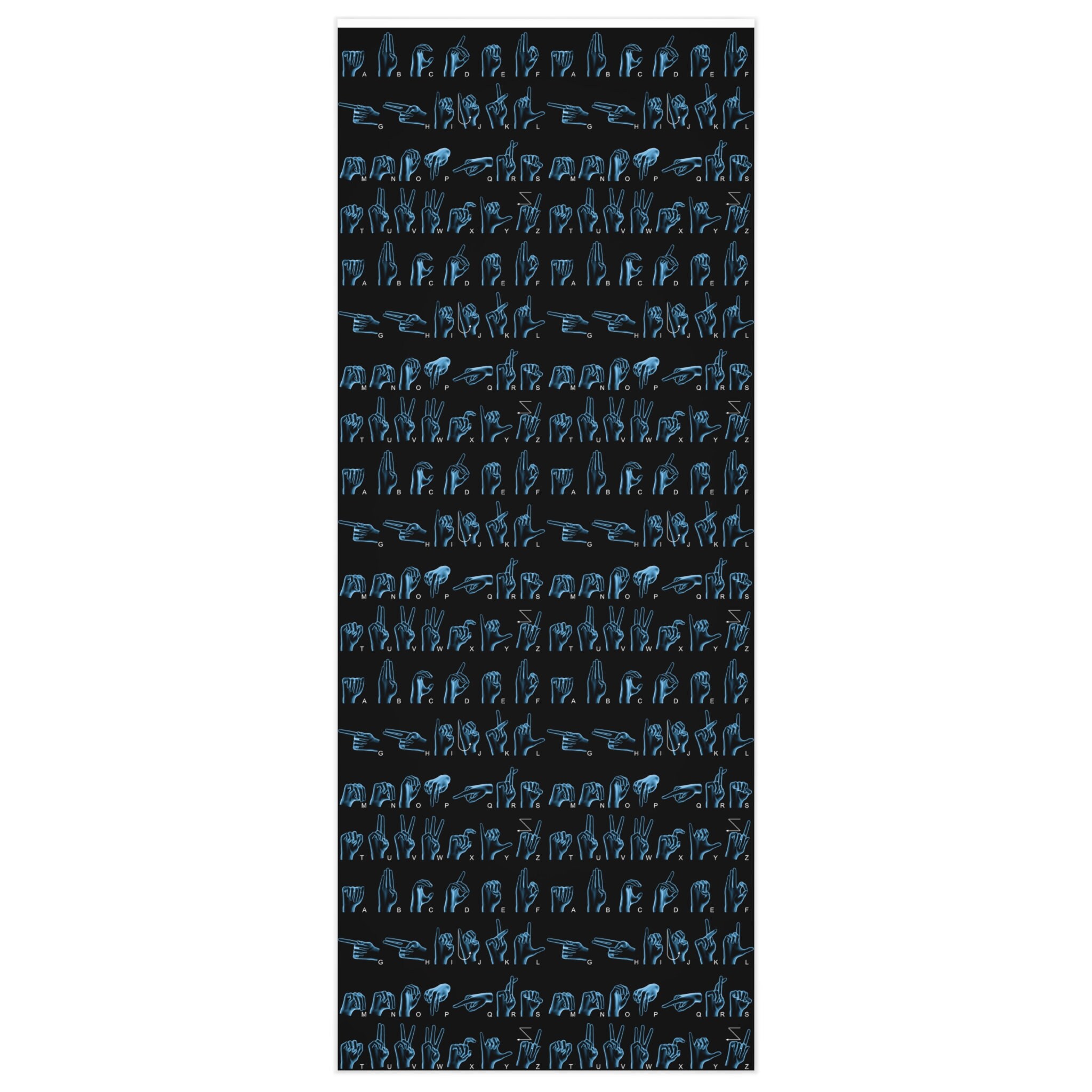 ASL Wrapping Paper, ASL Gifts, ASL Alphabet, Deaf Pride, Deaf Proud