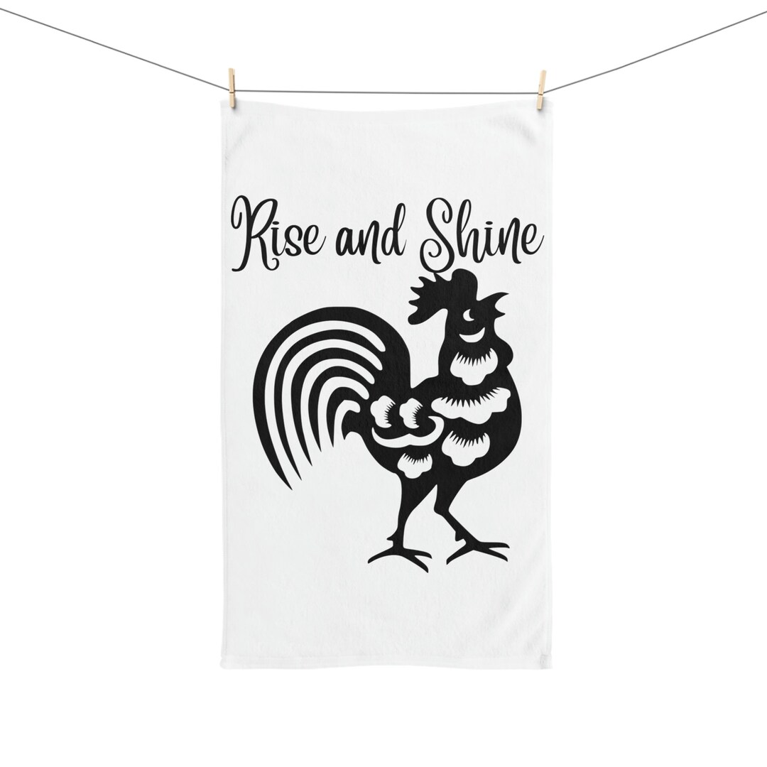 Chicken Tea Towel, Farmhouse Decor, Dish Towel, Chicken Kitchen Towel, Funny Kitchen Towel