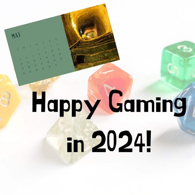 DND GIFTS, DND Calendar, 2024 Dnd Calendar, Calendar 2024 Pdf, 2024
