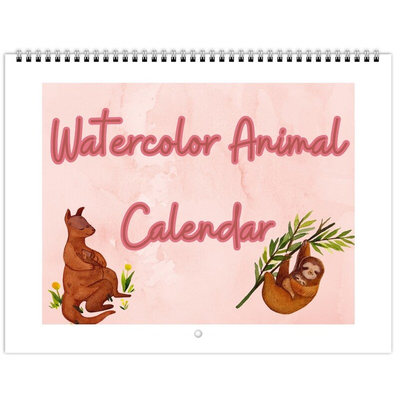 2024 Animal Calendar, Wall Calendars, 2024 Calendar, Monthly Calendar