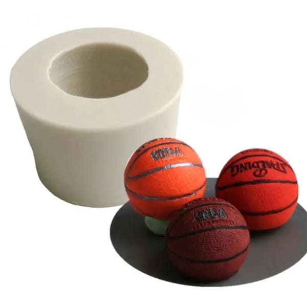 Moule Balle de Basket pour gâteaux, moule en silicone alimentaire, moule de décoration et fondant DIY Sport jeux équipe