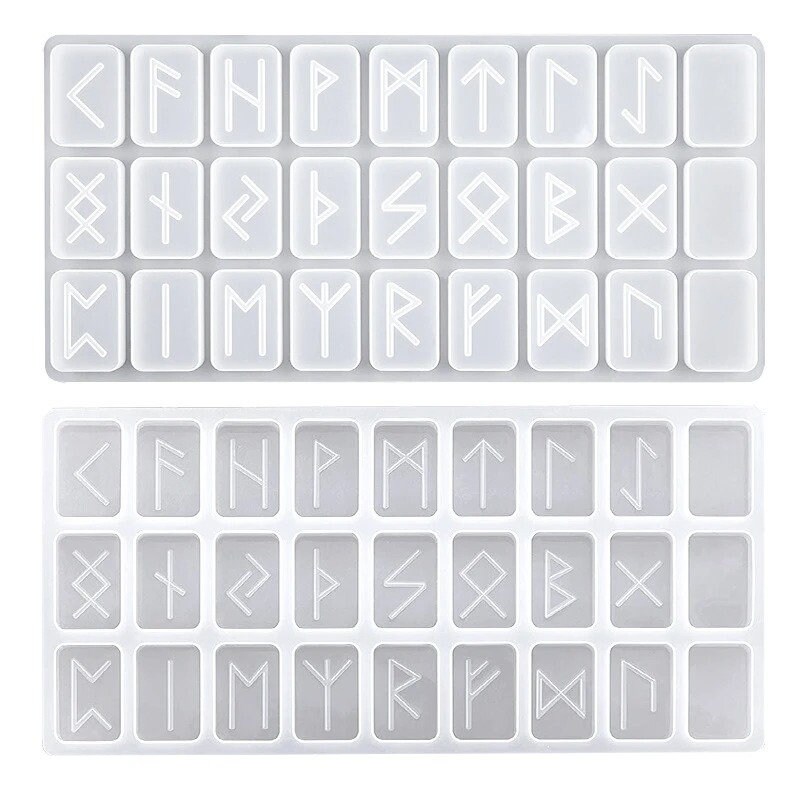 Norse ᛖᛗᛟᛏᛁᚲᛟᚾ Rune Set Mold, Viking Rune Silicone Mold, Viking ...
