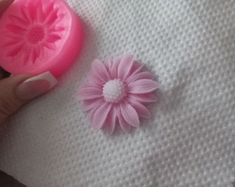 Flower Shaped Candle Mold, Daisy Food Grade Mold, 3D Silicone Flower Mold, Kitchen Baking Candle