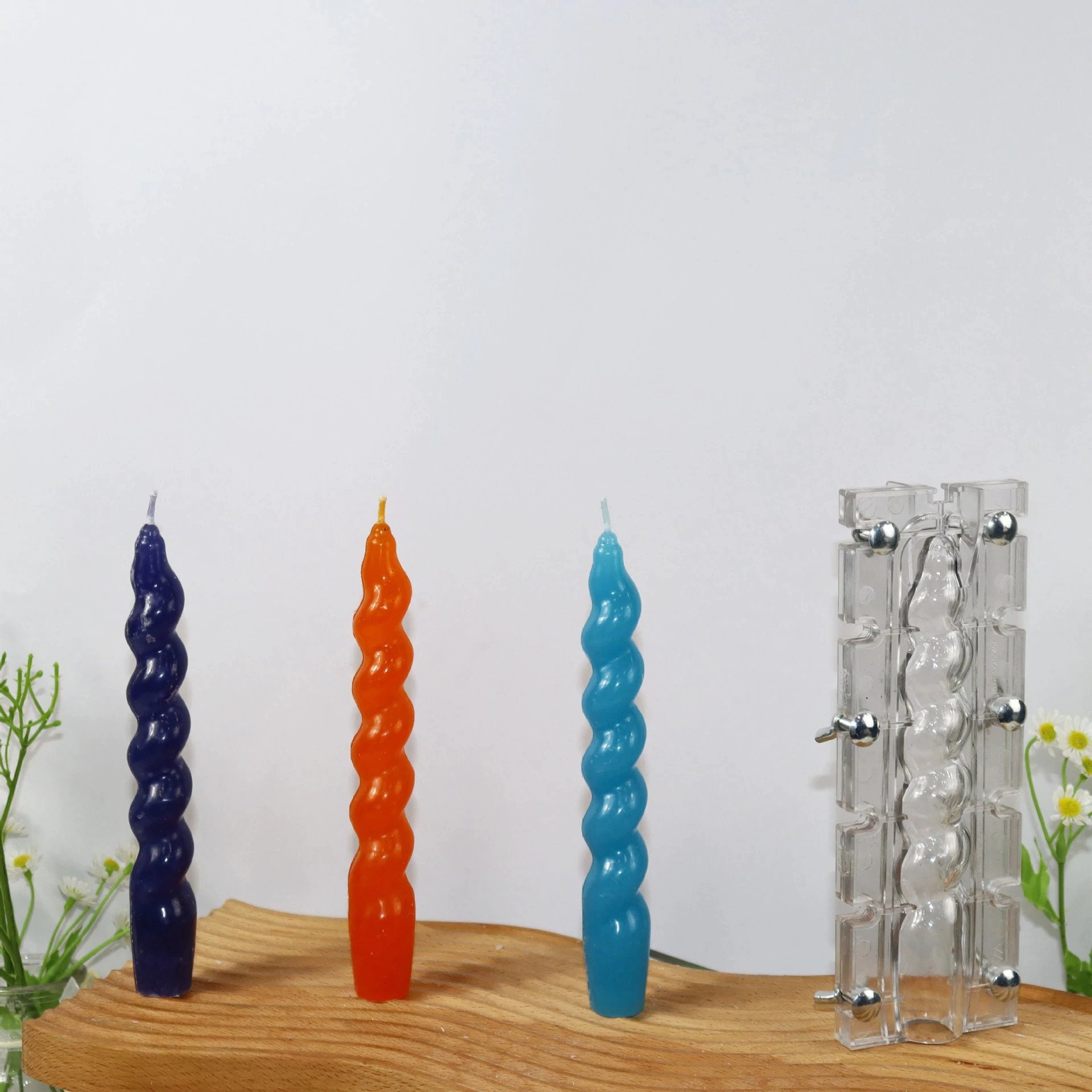 Tiny Taper 10 Cavity Candle Silicone Mold Tapers Tapper Candles Beeswax  Piller Cylindrical Candle Making Mold Designer Mold Mould 