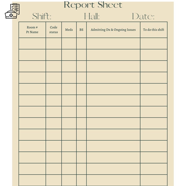 Ltc 24 Hour Report Sheet Etsy Ltc 24 Hour Report Sheet Etsy