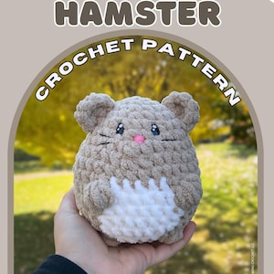 Hammy The Hamster Crochet Pattern | Amigurumi Toy (4 Colorways) (Digital Download) image 1