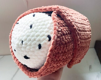 Crochet Cannoli Pillow Pattern | Amigurumi Dessert Toy,  (PDF Download)