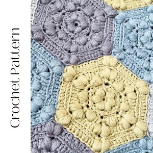 PATTERN The Alexie Motif | Hexagon Crochet Motif | Crochet Motif | Hexagon Motif | Granny Hexagon Crochet Pattern | PDF crochet pattern