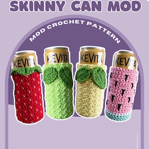 MOD PATTERN "Slim Can" Fruit Snack Cozy Pack | Includes: Strawberry, Watermelon and Lemon/Lime