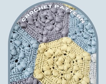Alexie Hexagon Crochet Motif Pattern | Granny Square (PDF Pattern)