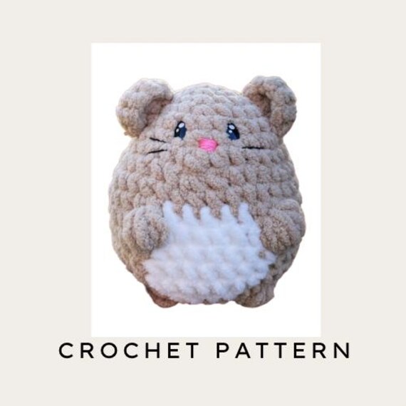PATTERN "Hammy the Hamster” Crochet Hamster | 4 in 1 Pattern | Amigurumi | 4 colorways |