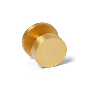 Door Knob Round Rosette - Porto - Full Brass Gold Door Handle - Luxury and Modern Door Hardware