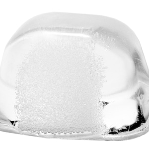 Floating Artificial Rubber Ice Cubes for Photography and Production