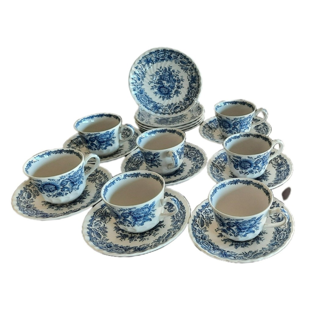 VINTAGE Ridgway Staffordshire Series Clifton 7 Cups and Etsy