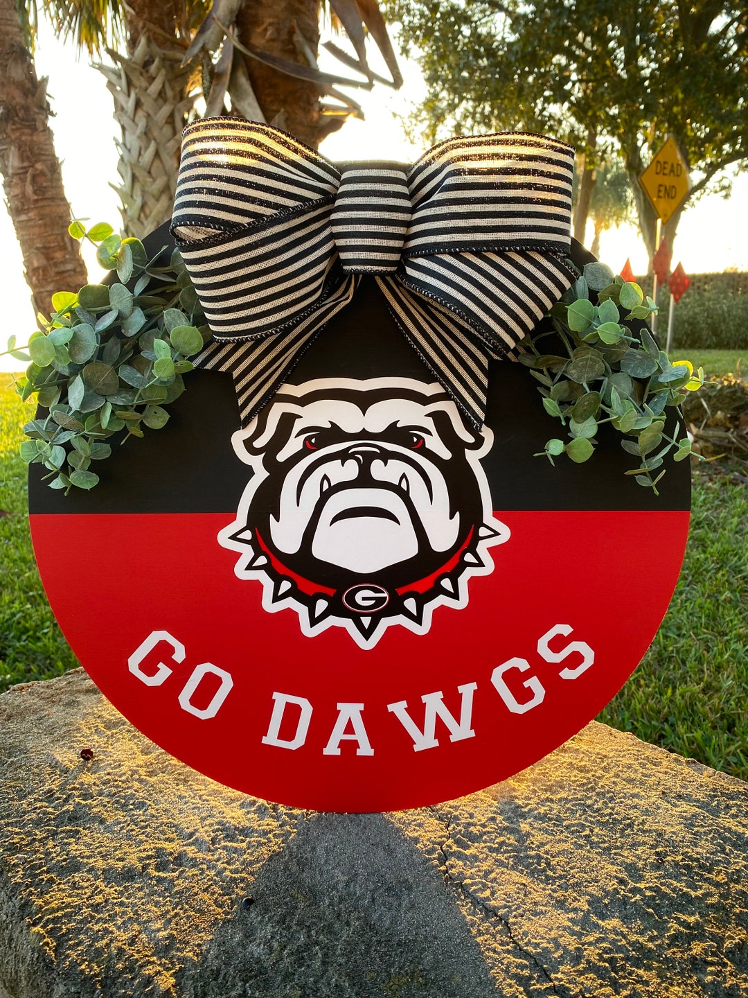 Go Dawgs UGA Mascot 18 Door Hanger Etsy
