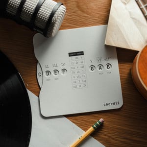 Chordii: muziektheoriewiel met Romeinse cijfers | Akkoordenwiel om te leren en liedjes te schrijven