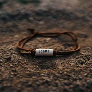 Jesus Clay Bracelet (that gives clean water, stable jobs, and hope)