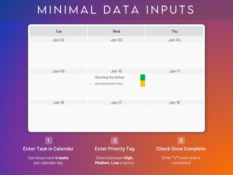 Calendario Excel y Hojas de Google / Plantilla de Calendario 2024 / Planificador de Proyectos Digitales / Rastreador de Tareas Mensual / Planificador de Horarios / Calendario de Tareas imagen 7