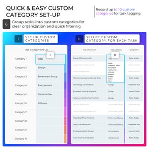 Multi Project Tracker Project Planner Gantt Chart Task Dashboard Management Template (Excel & Google Sheets) image 9