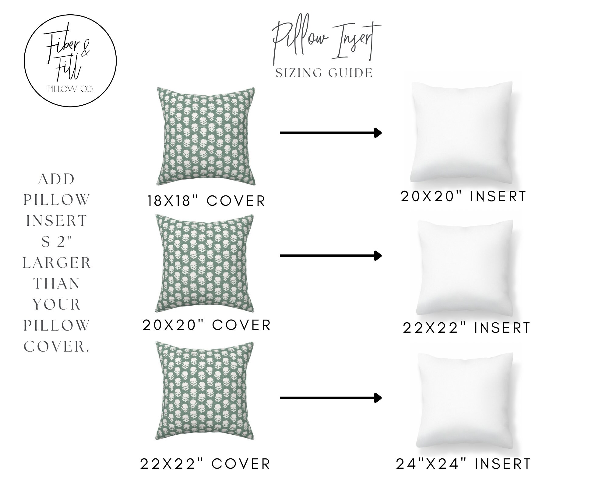 22x22 deals pillow insert