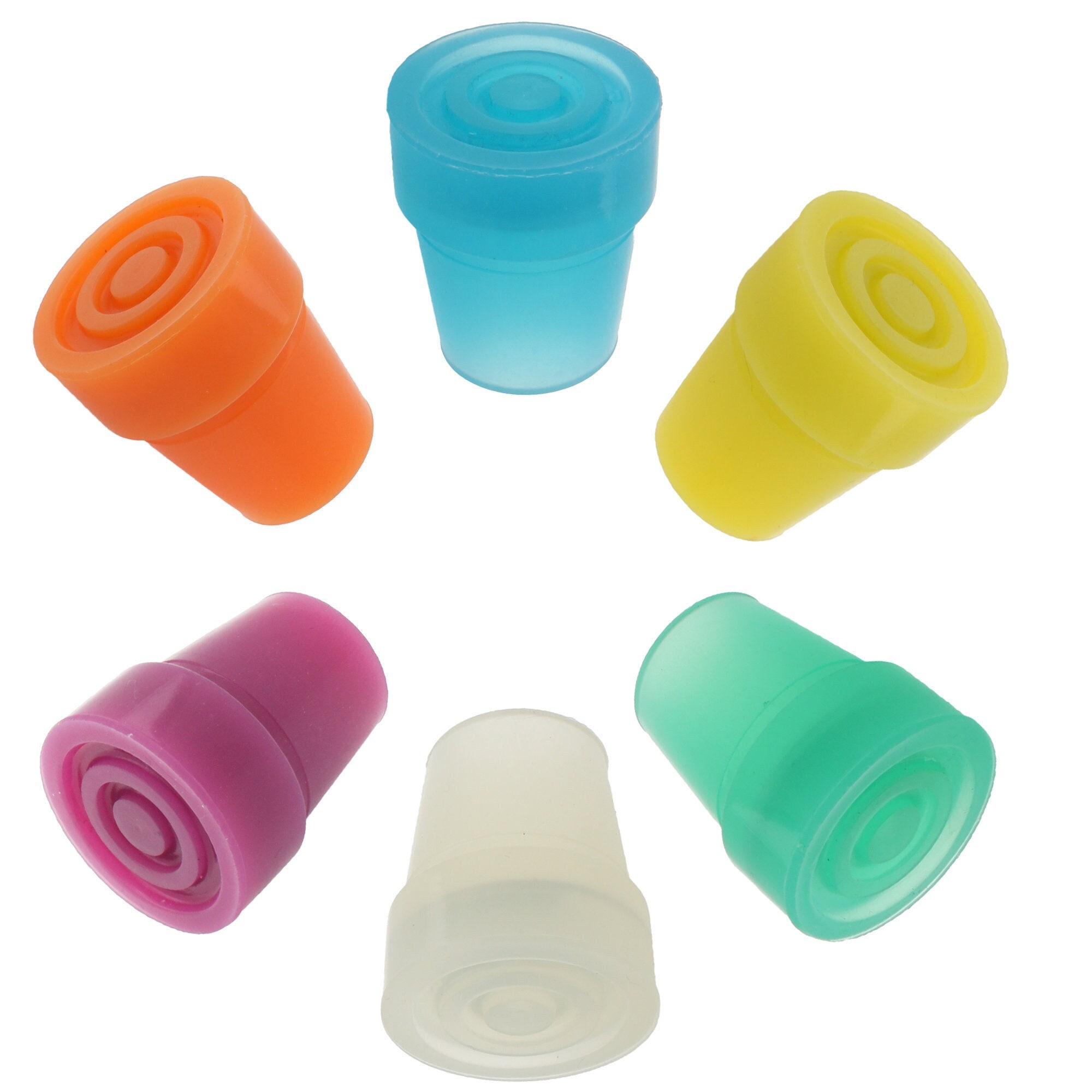 Pair of Funky Coloured Walking Stick Rubber Ferrules Tips Various ...