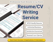 Professional Resume Writing Service: ATS-Friendly Resume, 24-Hour Rush, Expert CV Writer, Minimalist Modern Layout