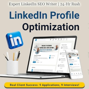 Optimización de perfiles de LinkedIn: Redactor profesional de LinkedIn, experto en palabras clave SEO, entrega urgente las 24 horas, diseño de banner personalizado