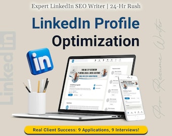 LinkedIn Profile Optimization: Professional LinkedIn Writer, SEO Keyword Expert, 24-Hour Rush, Custom Banner Design
