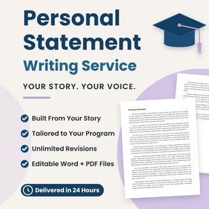 Personal Statement Writing Service: Grad, Medical & Law School Admission and Scholarship Essays