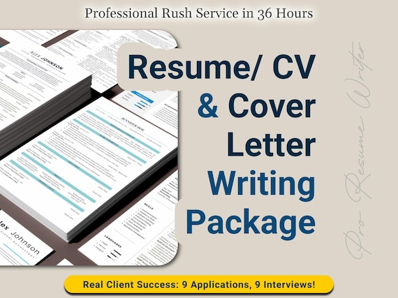Professional Resume & Cover Letter Writing: ATS-Friendly, 36-Hour Rush, Expert CV Writer, Tailor-Made Writing Service