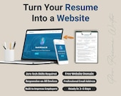 Custom Resume Website, Personal Online Portfolio, Digital CV & Bio Site, Professional Branding