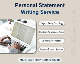 Personal Statement Writing Service: Grad School & Medical Essay, Statement of Purpose, Expert Editor Writer