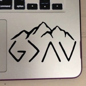 God is greater than the highs and lows sticker, car, suv, truck sticker,window decal/sticker, bumper sticker,sticker,decal,religious sticker